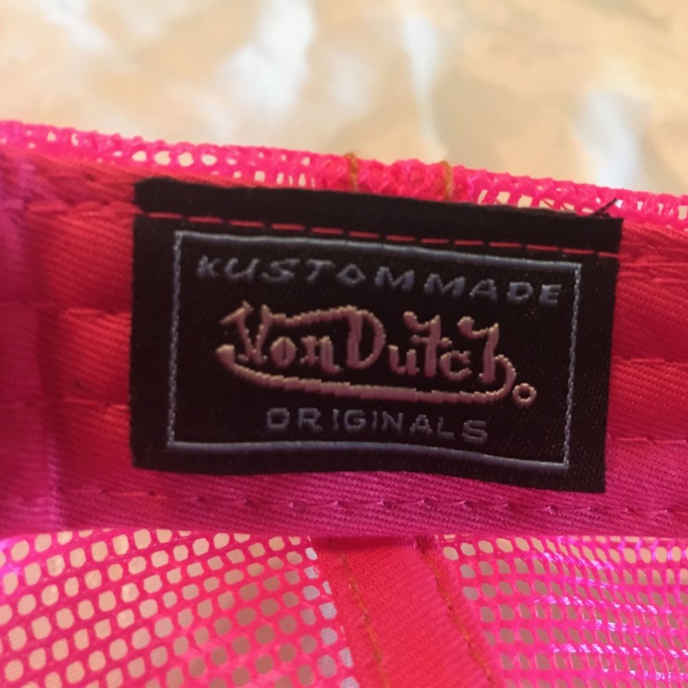 VON DUTCH MAGIC UV PINK VISOR HAT | Pink Fluorescent Visor Glows!! - Picture 8 of 12